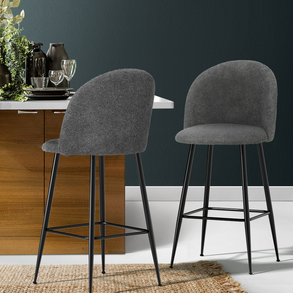 Kitchen Counter Fenille Bar Stool x2