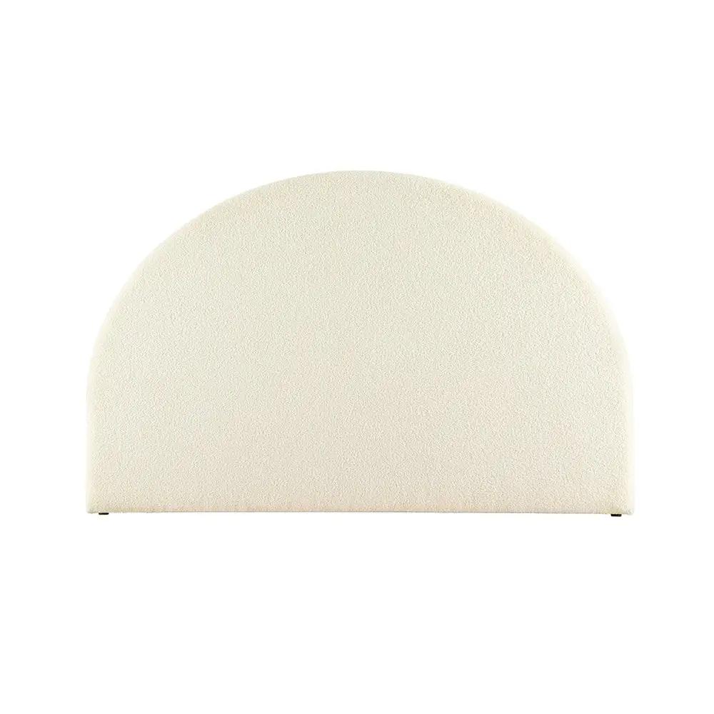 Artiss Bed Head Headboard Bed Frame King Boucle - GREI White