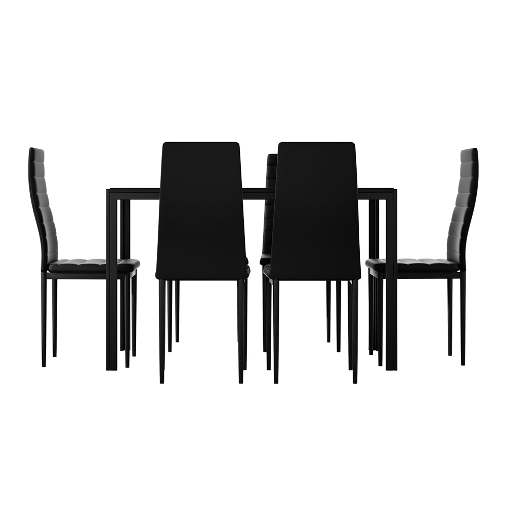Dining Chairs and Table Dining Set 6 Chair Set Of Black