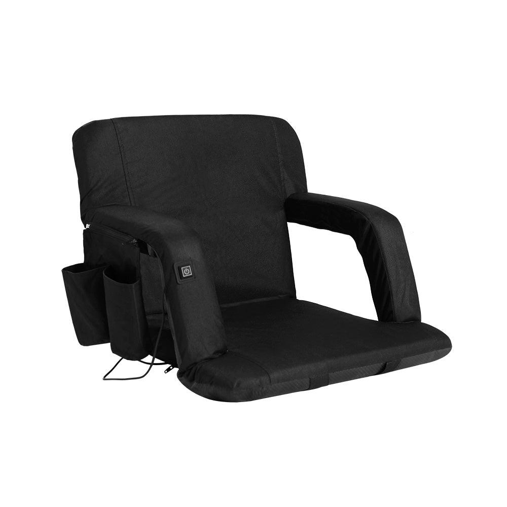 Heated Floor Lounger Black