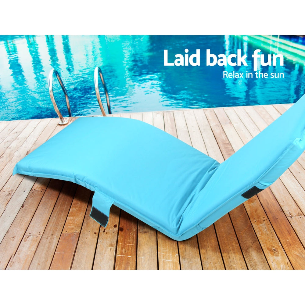 Lounge Sofa Bed Outdoor Blue