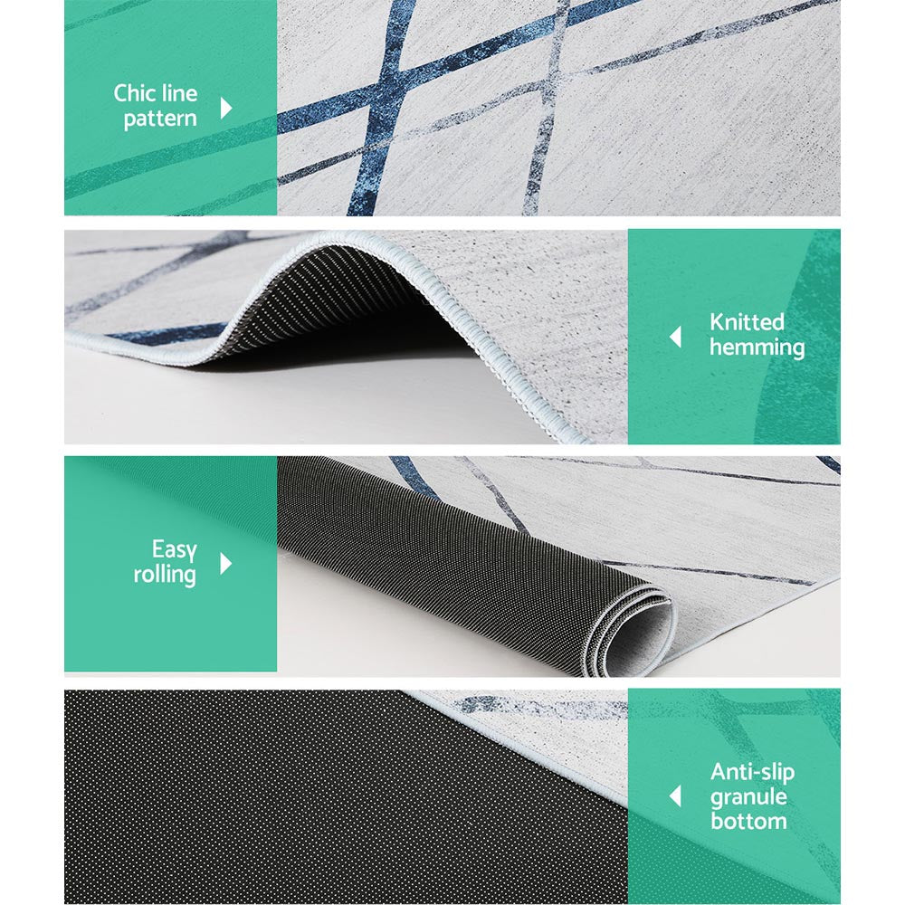 Artiss Rug 160x230cm Area Rug Washable Mat Large Carpet Soft Short Pile Jaca