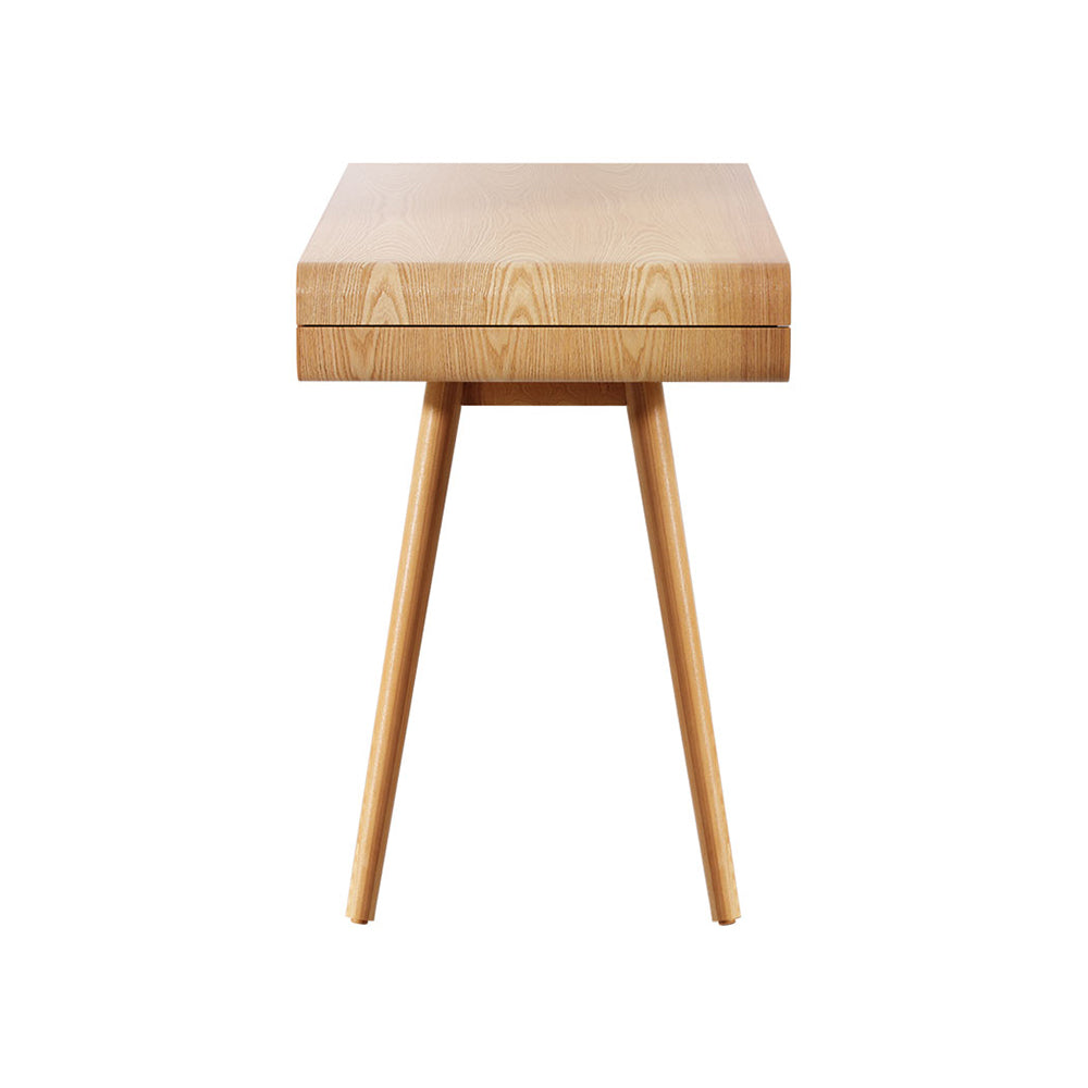 Ember Computer Desk Drawer Natural Wood 100CM