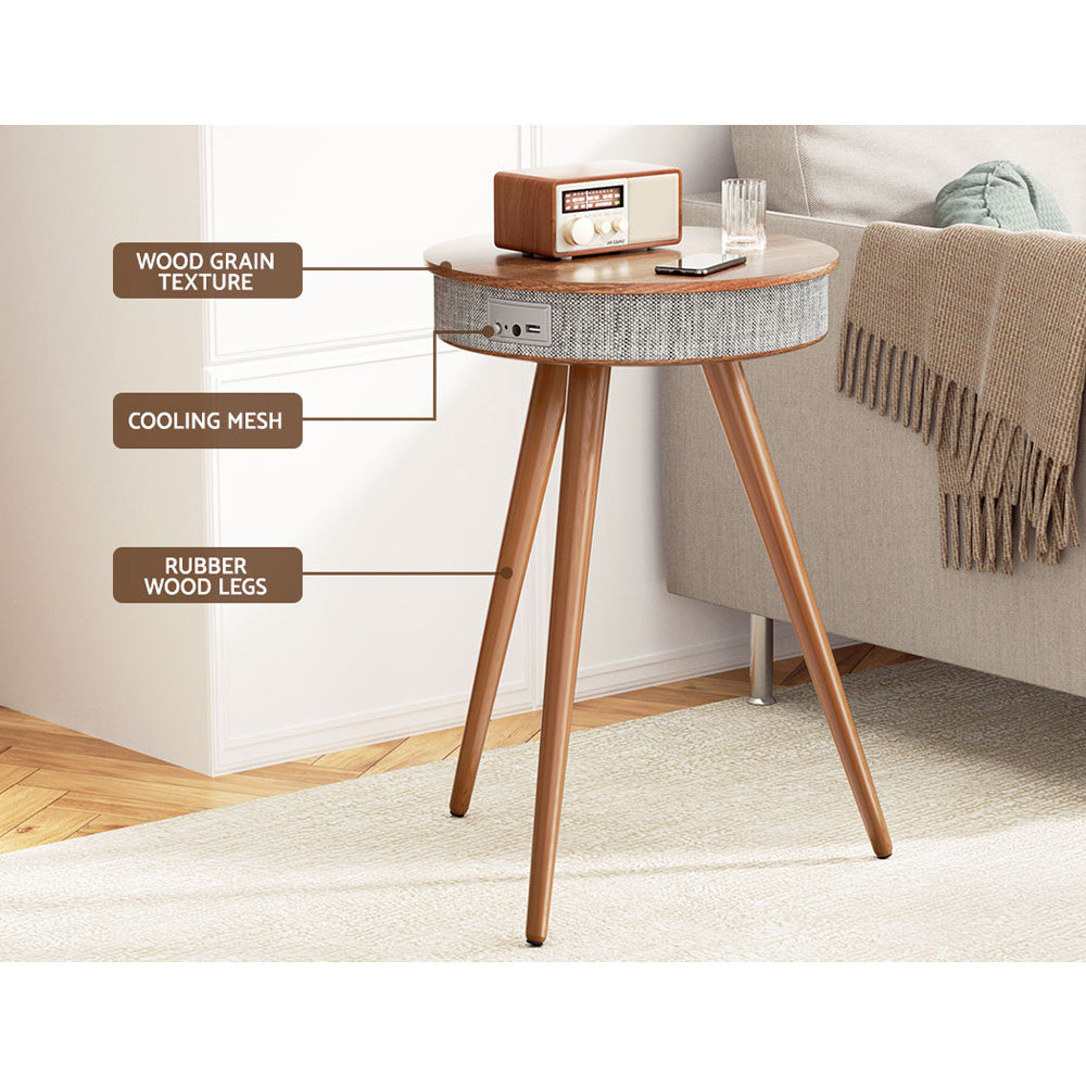 Crewe Smart Coffee Table Walnut & Grey