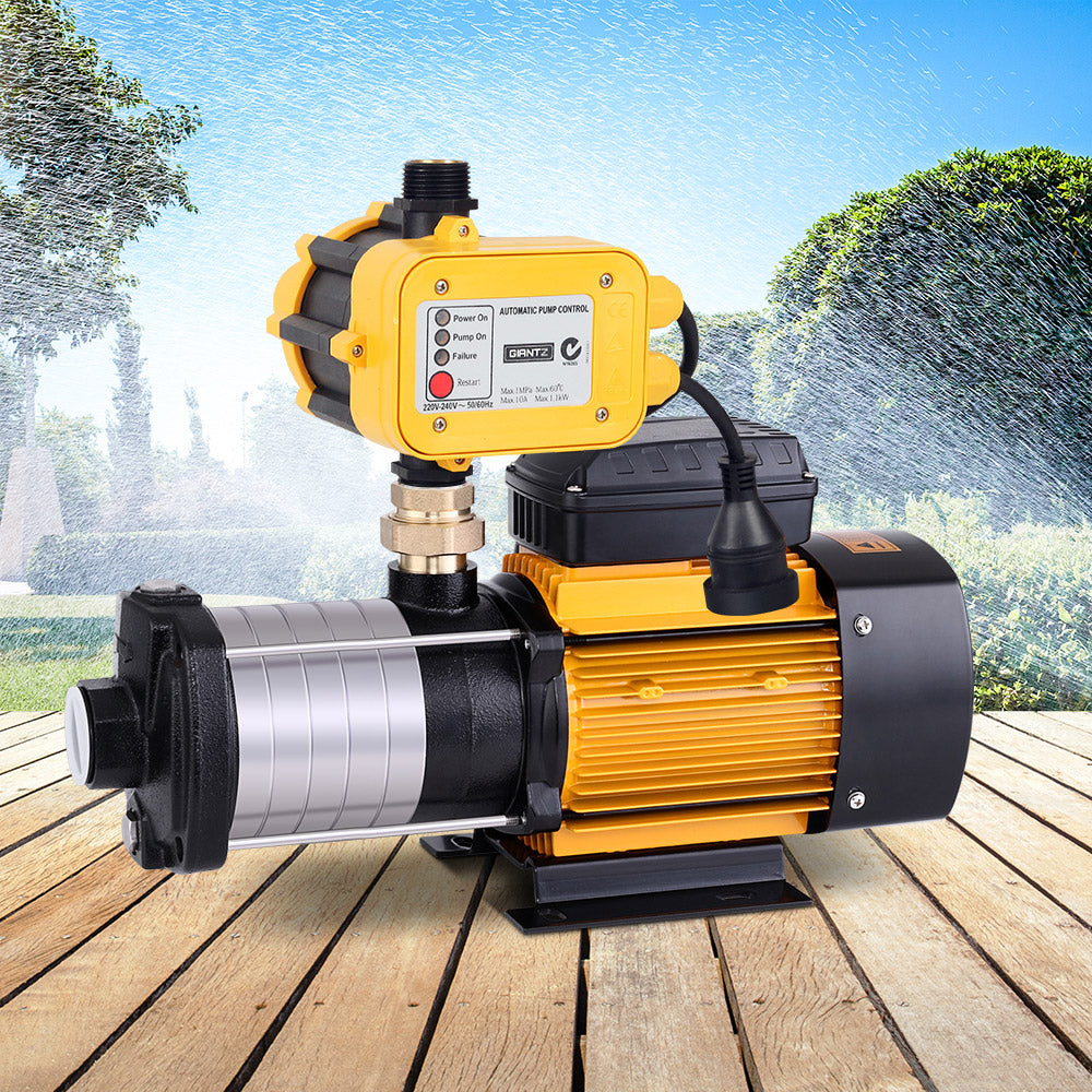 Giantz Garden Water Pump High Pressure 2500W 6-Stage Tank Irrigation Yellow