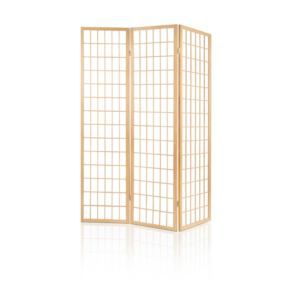 wooden 3 panel room divider