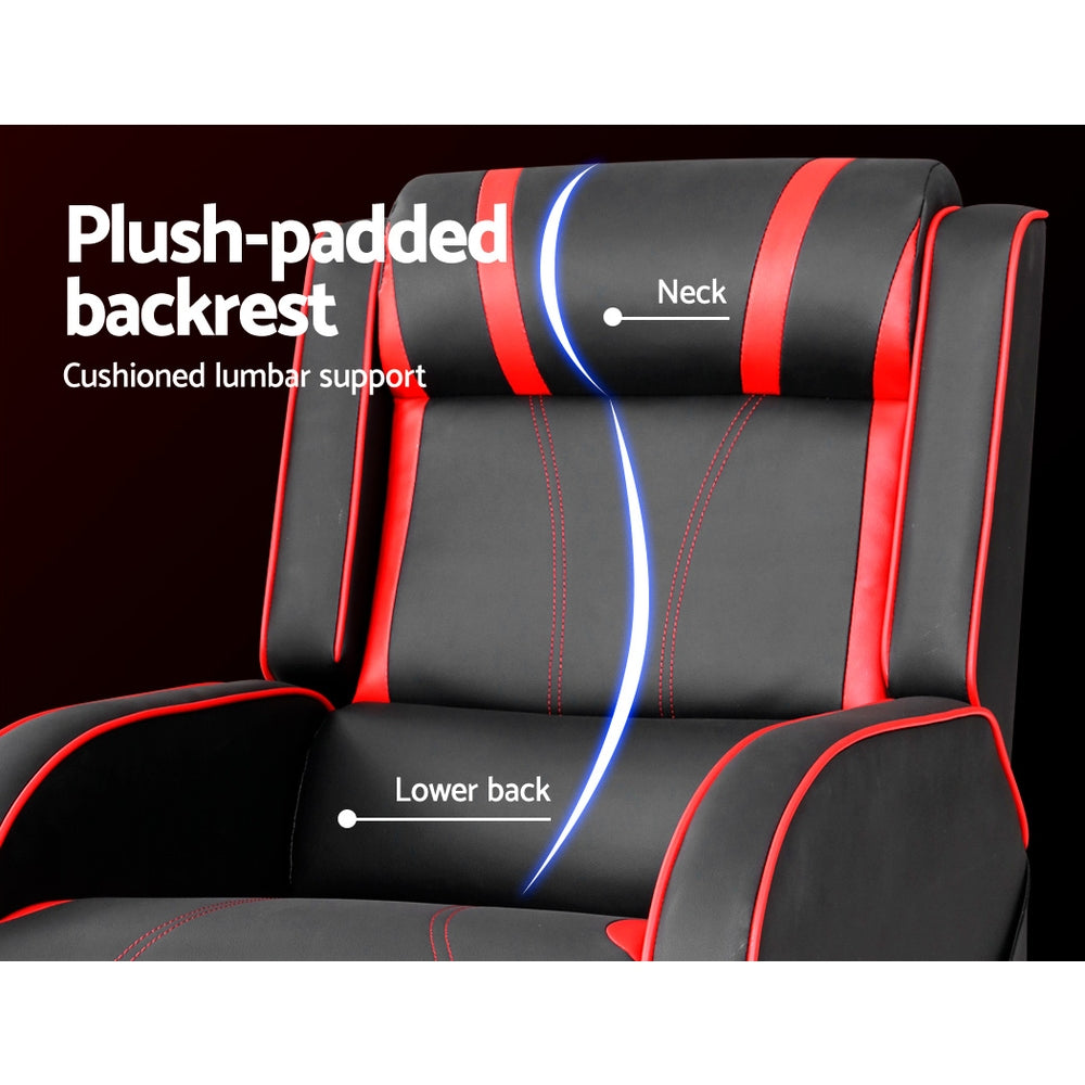 Gaming Recliner Chair Black & Red