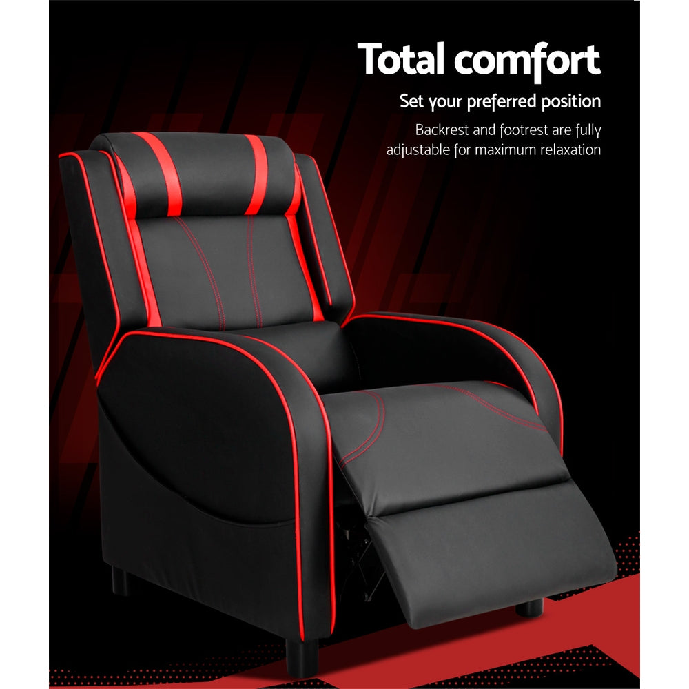 Gaming Recliner Chair Black & Red