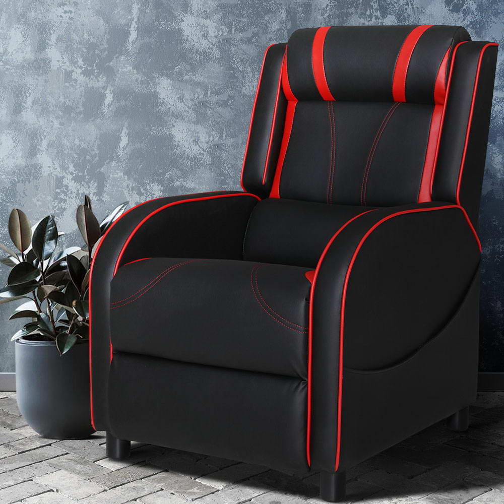 Gaming Recliner Chair Black & Red