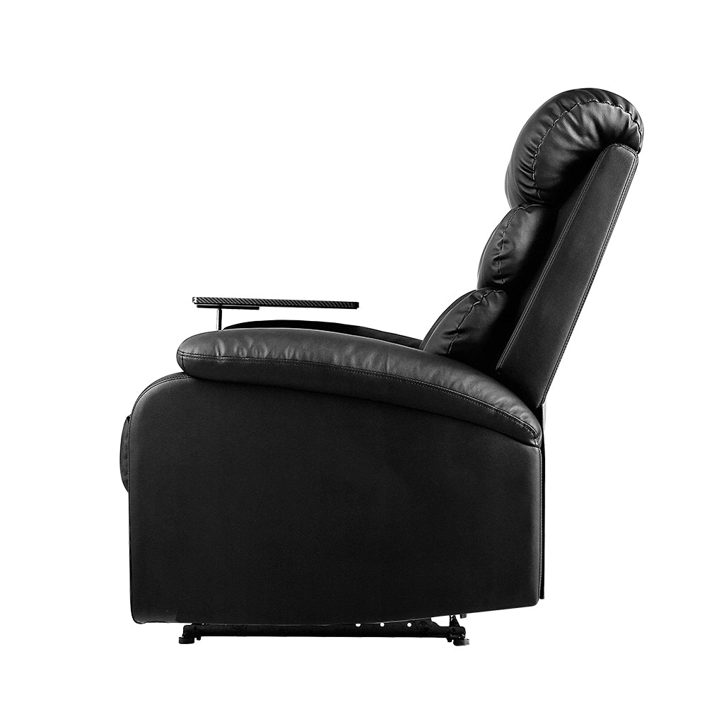 Recliner Chair Black 360° Swivel