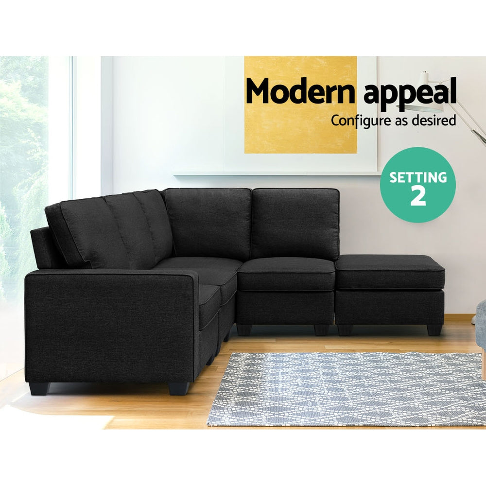 Modular Sofa Set - Dark Grey