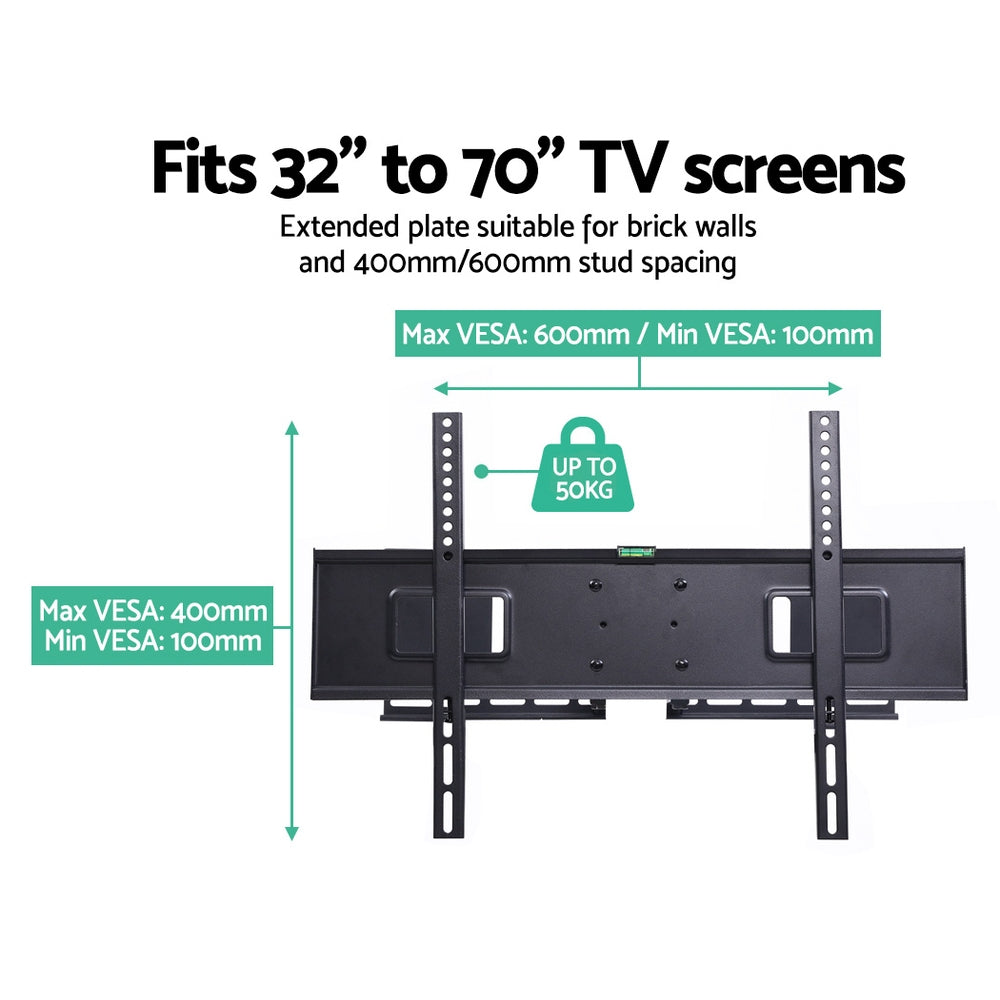 TV Wall Mount Bracket for 32"-70" LED LCD Full Motion Dual Strong Arms