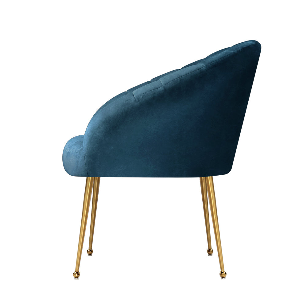 Ember Armchair Velvet Blue