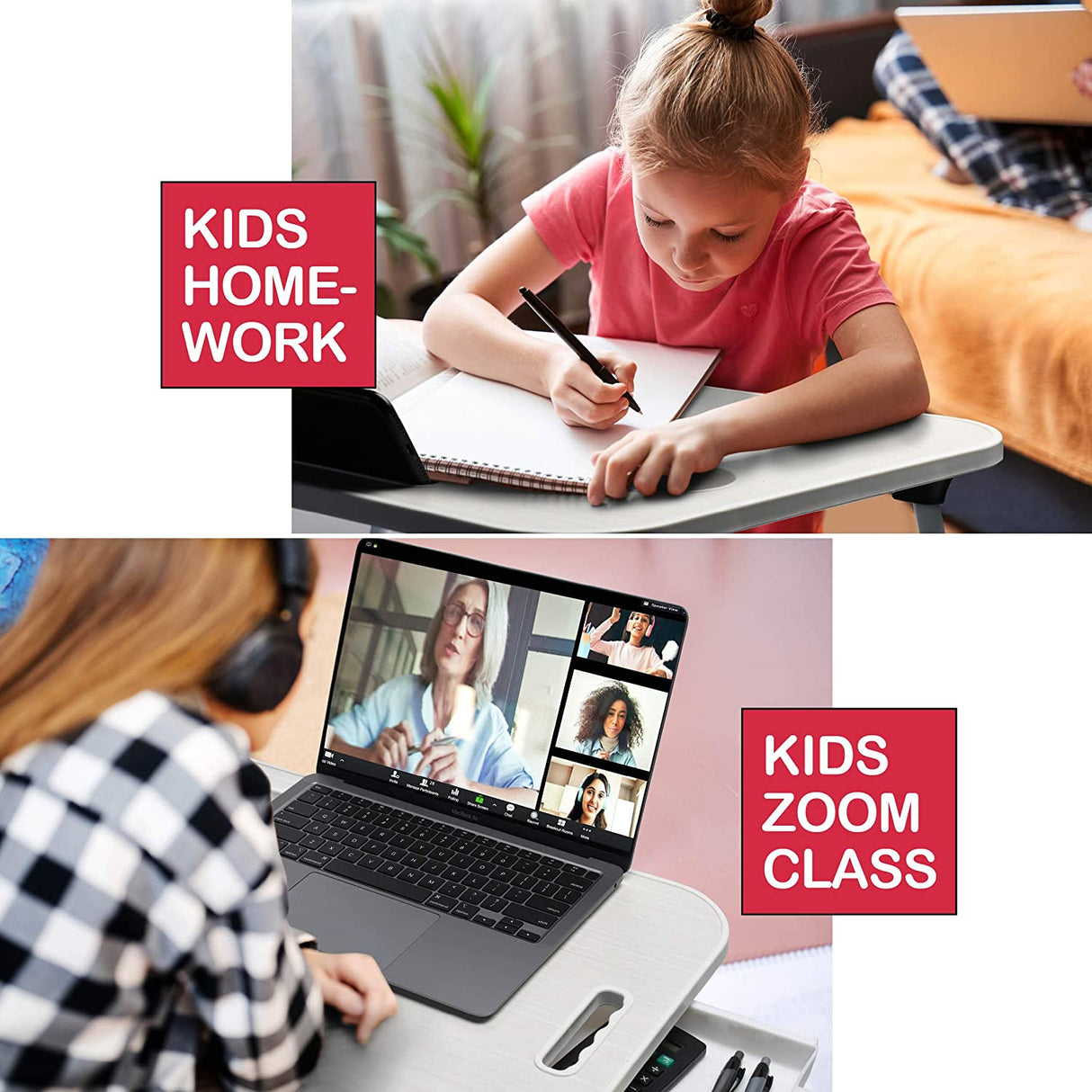 Laptop Desk with Storage and foldable legs