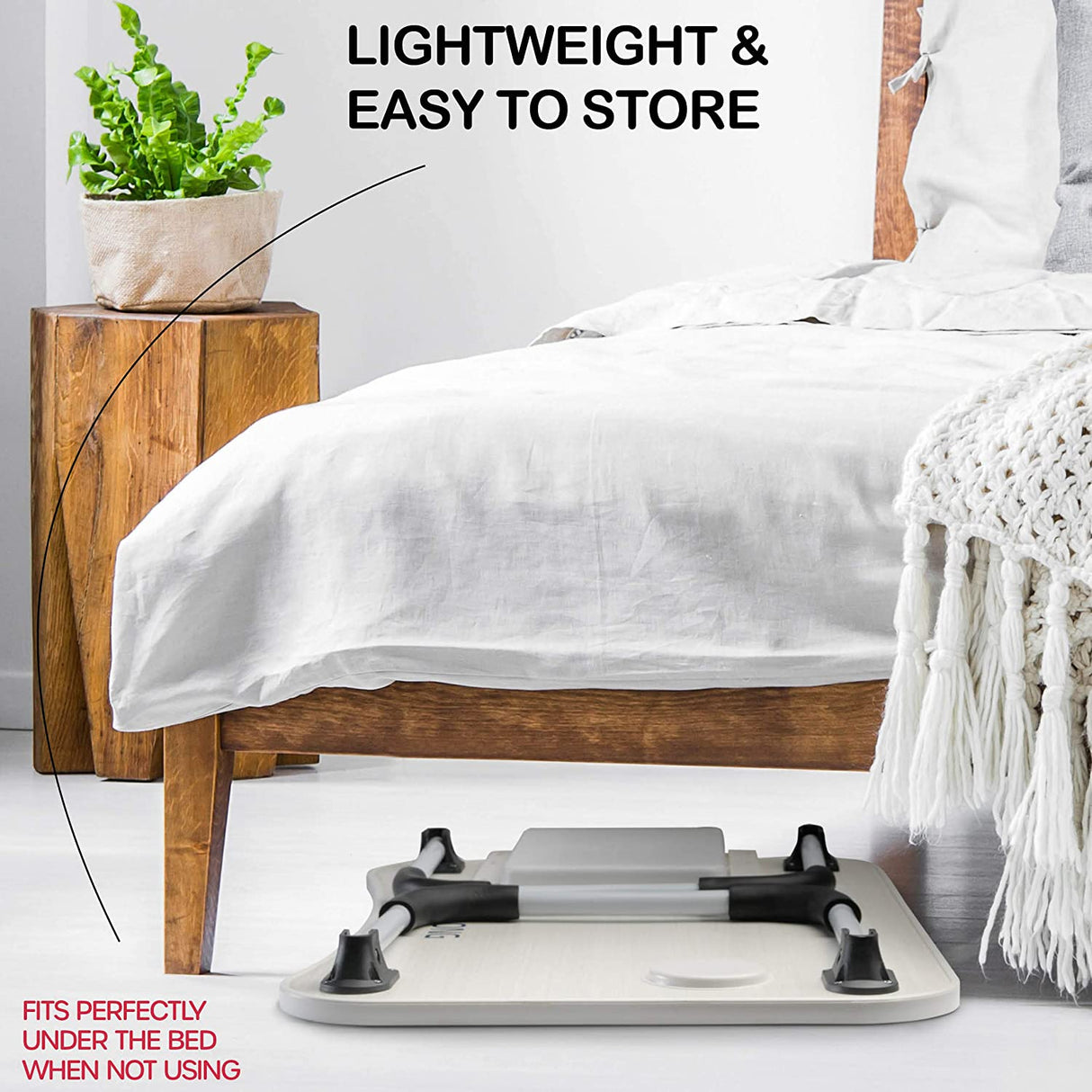 Laptop Desk with Storage and foldable legs