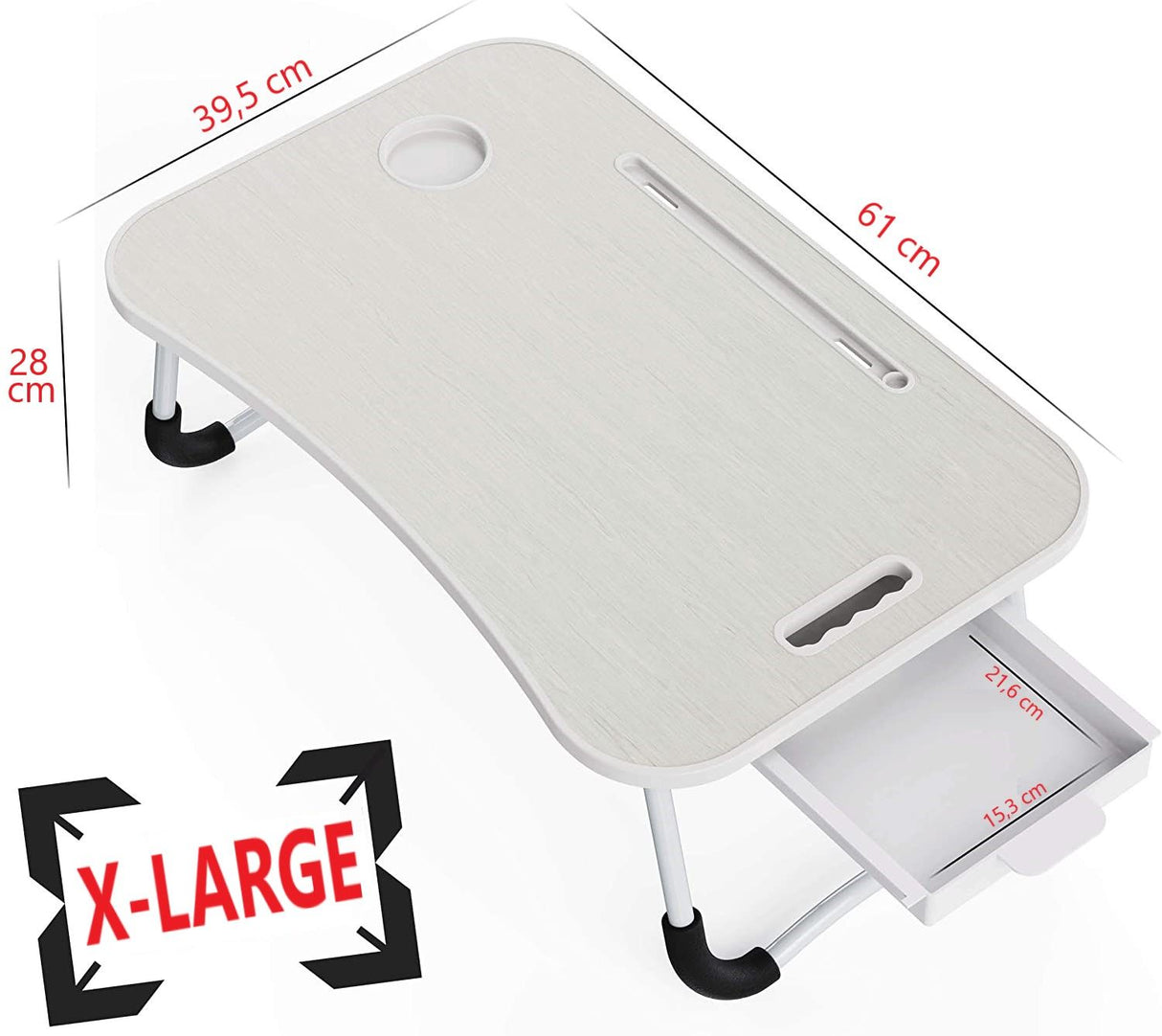 Laptop Desk with Storage and foldable legs