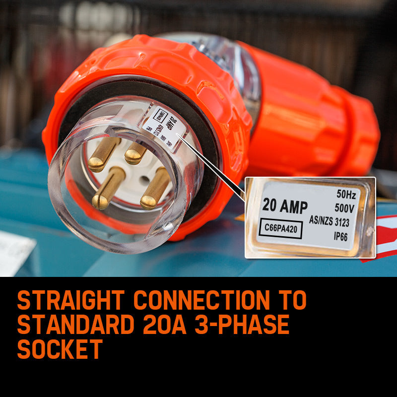 UNIMAC 115PSI 150L 7.5kW Industrial Electric Air Compressor, 20A 415V 3-Phase