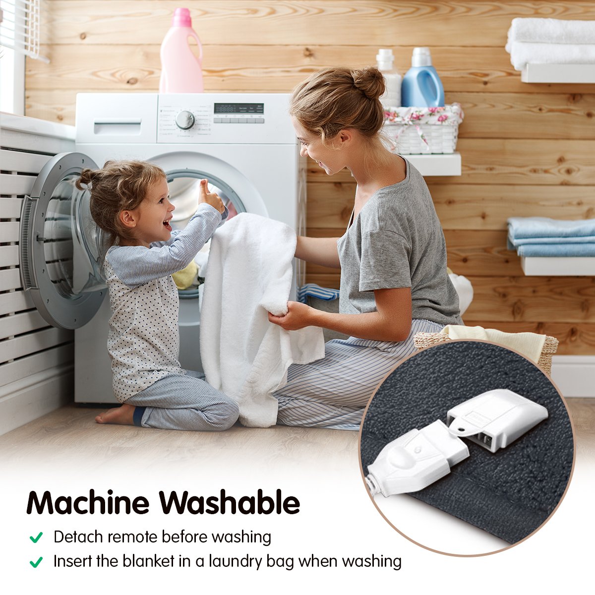 Laura Hill Heated Electric Blanket Throw Coral Warm Fleece Grey