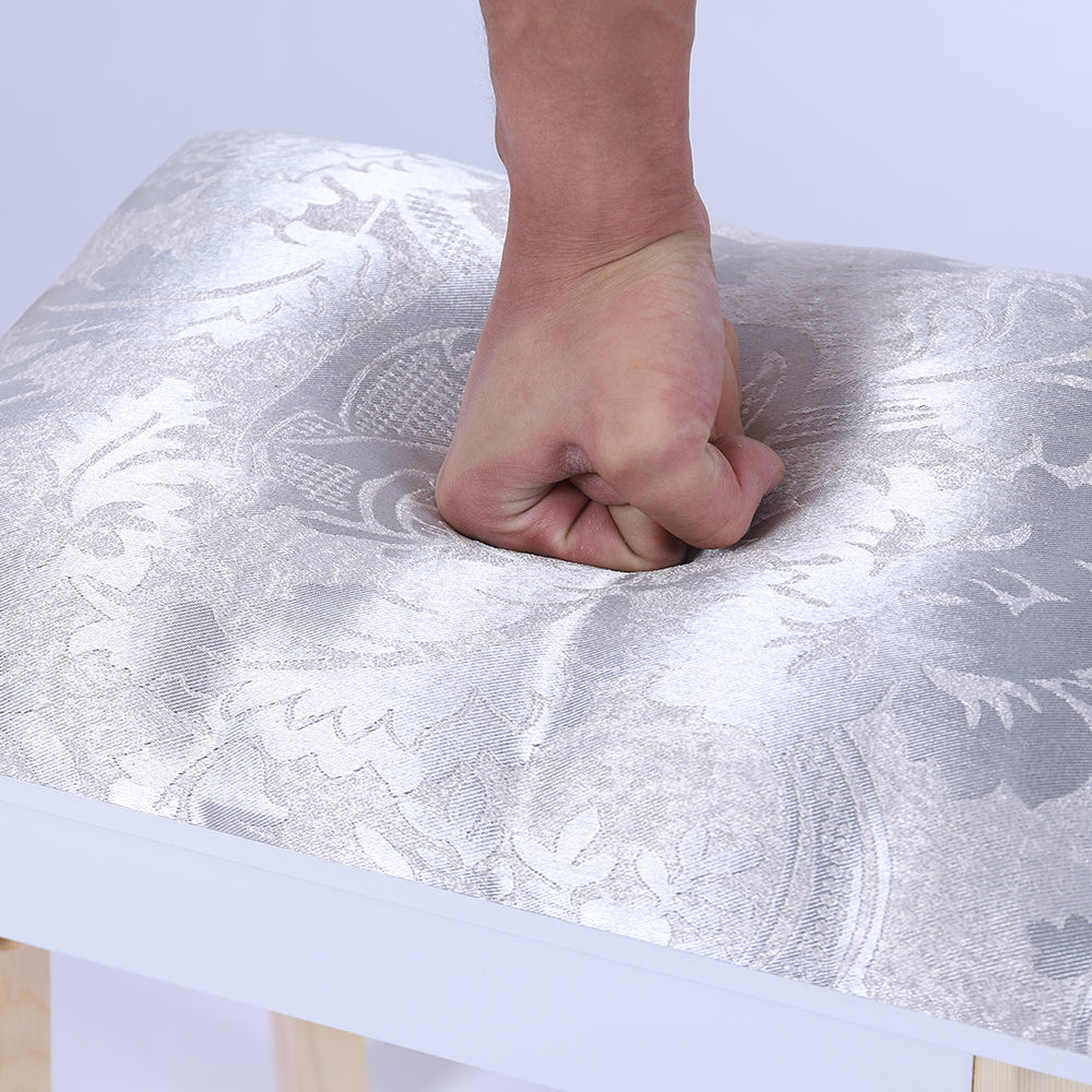 Ember Dressing Table/ Vanity Stool Set with Make-up LED Lighted Mirror-White