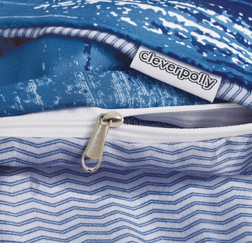 Microfiber Reversible Quilt Cover Set - Chavez - Queen Size