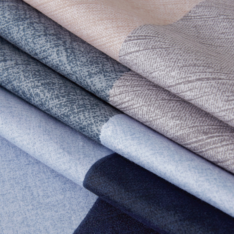 Microfiber Reversible Quilt Cover Set - Jay - Queen Size