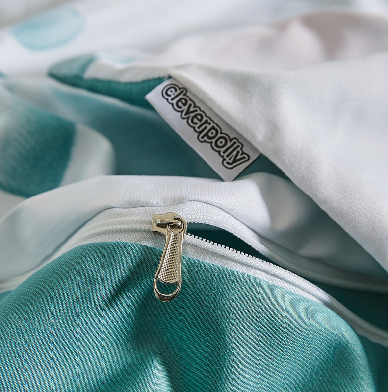 Microfiber Reversible Quilt Cover Set - Olinda - Queen Size