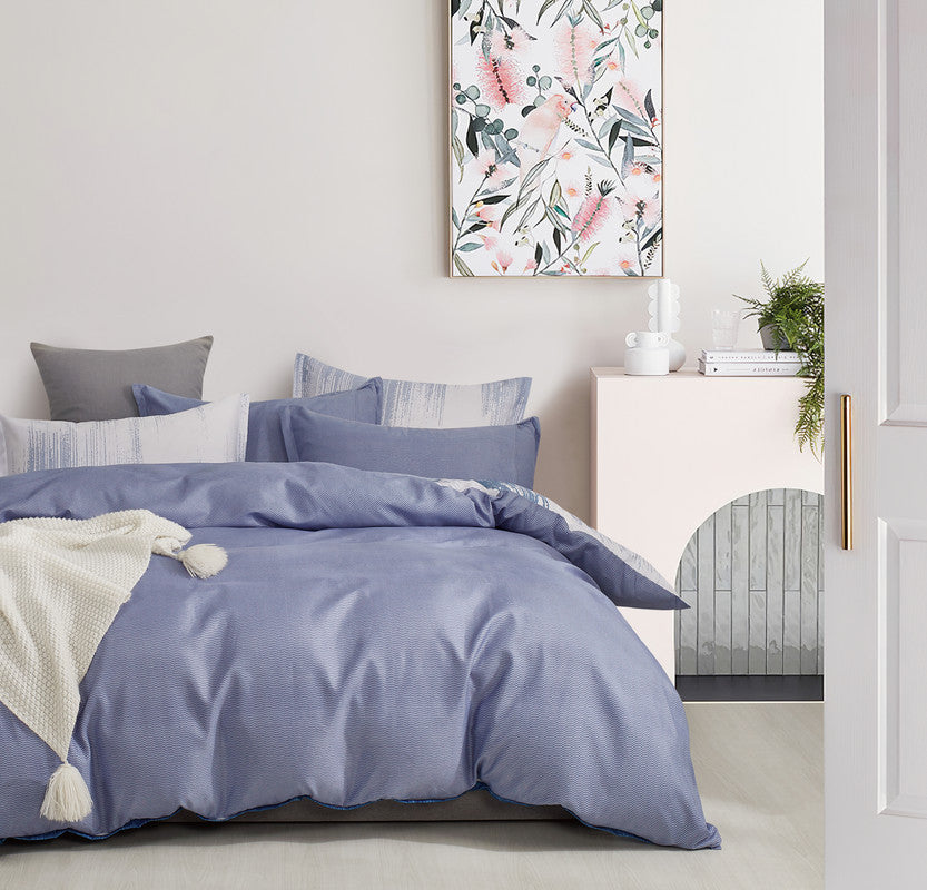 Microfiber Reversible Quilt Cover Set - Chavez - King Size