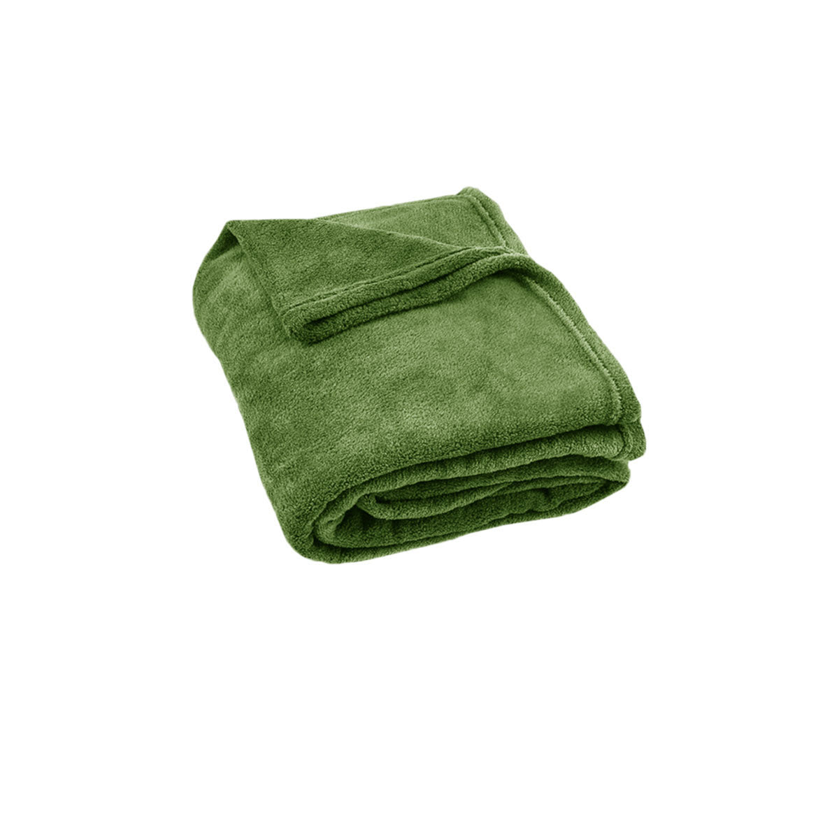 Light Weight Coral Fleece Throw 150x200 cm Moss
