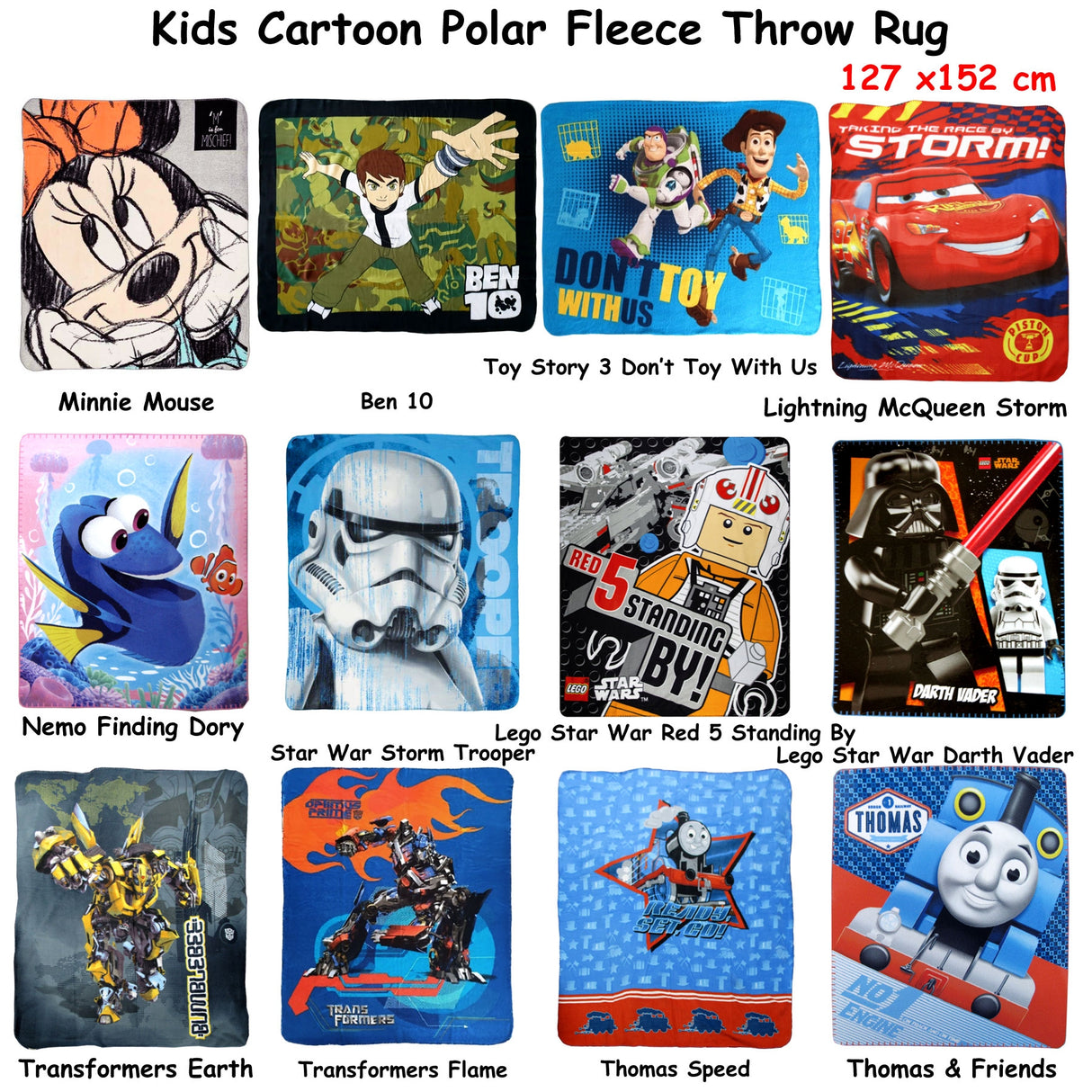 Polar Fleece Throw Lego Star War Red 5 Standing By