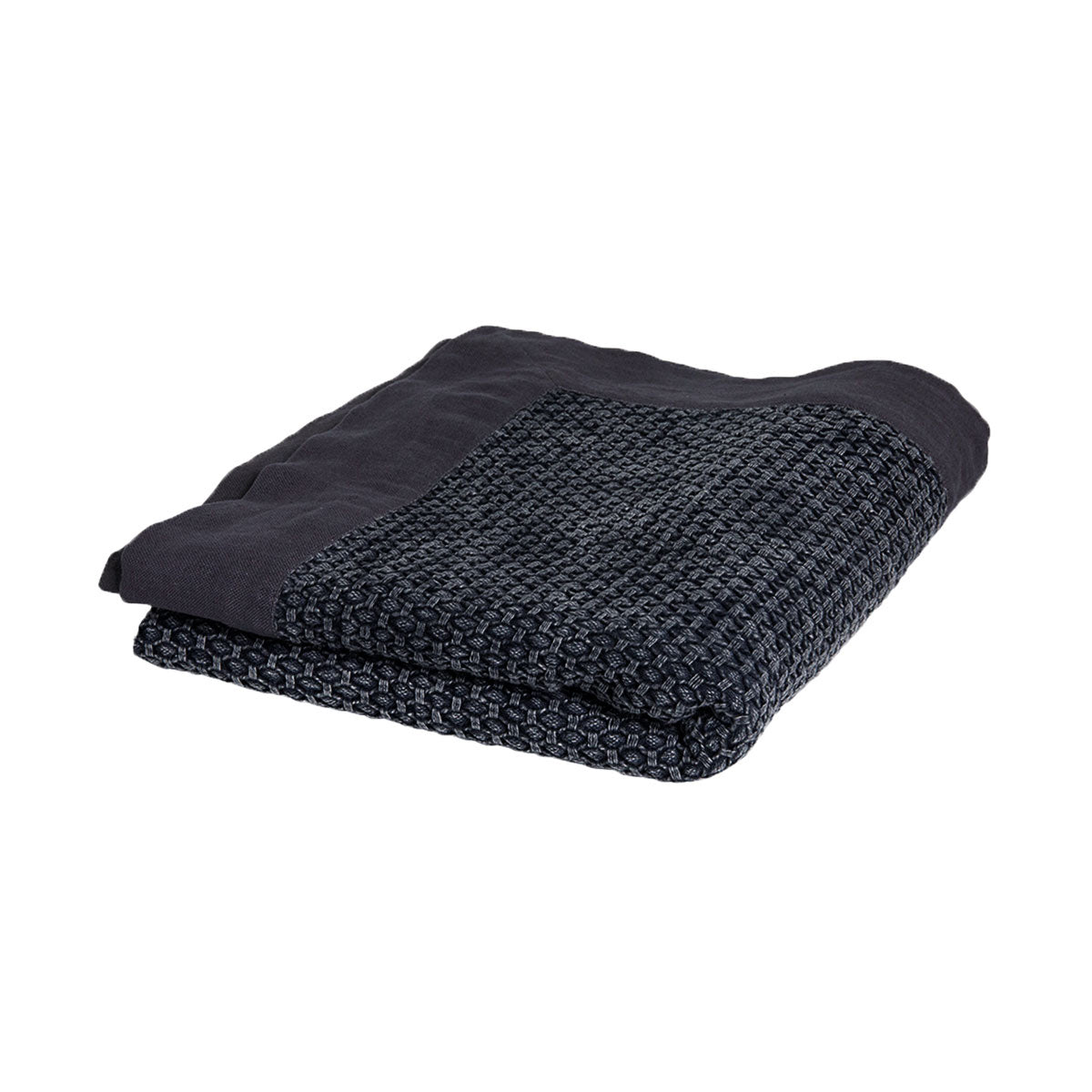 J.Elliot Home Taylor Cotton Jacquard Throw Charcoal