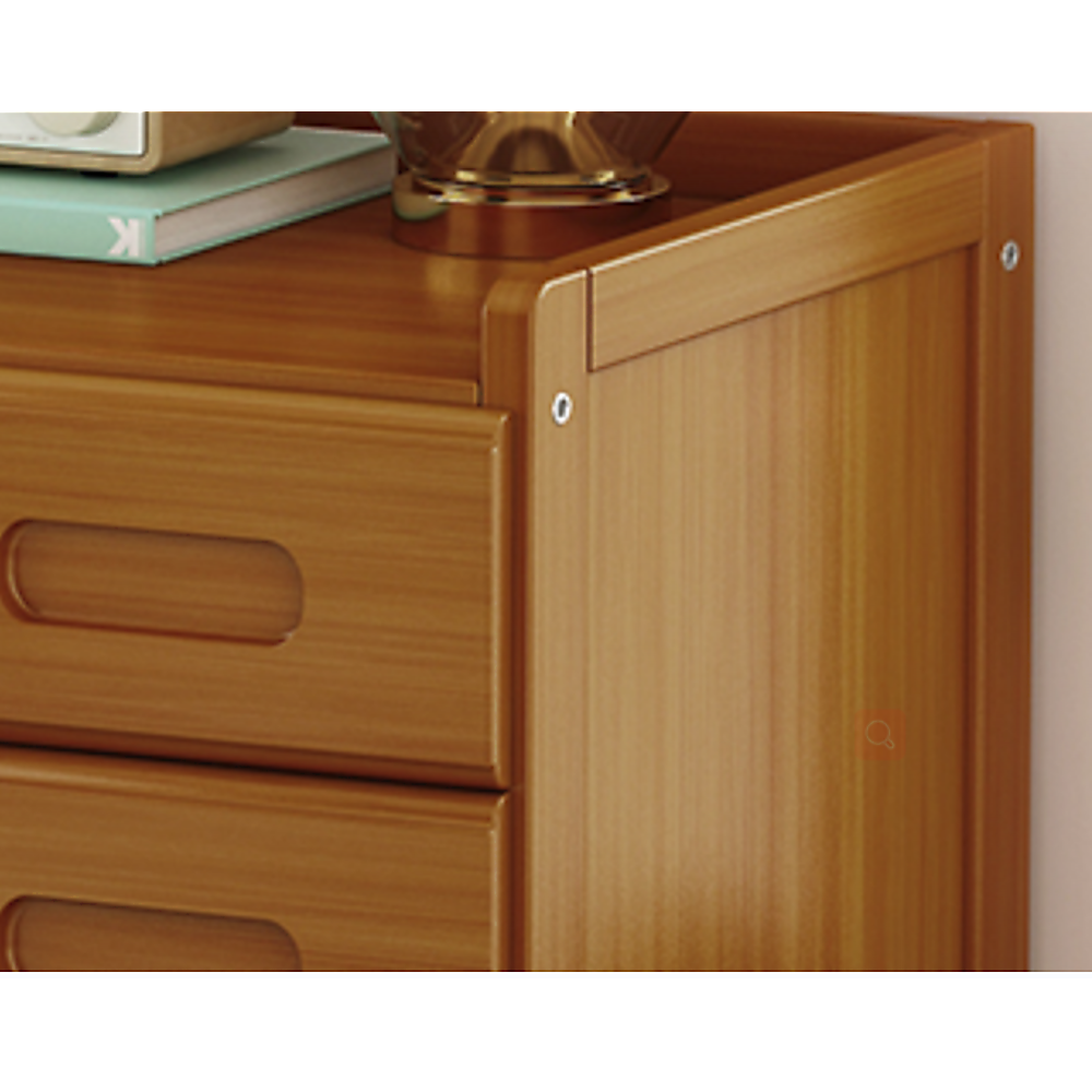 Bamboo Bedside Table Storage Side Stand