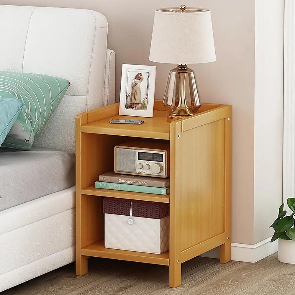 Bamboo Bedside Table Storage