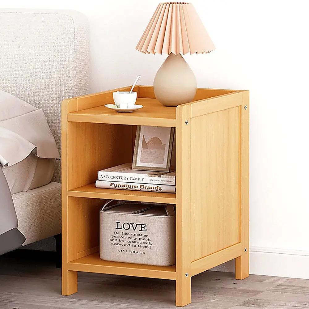 Bamboo Bedside Table Storage