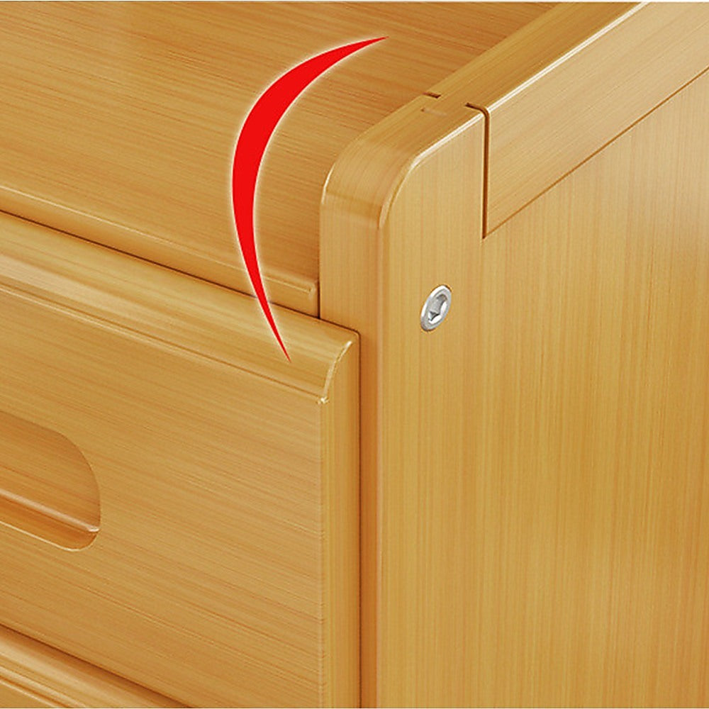 Bamboo Bedside Table Storage Side Stand