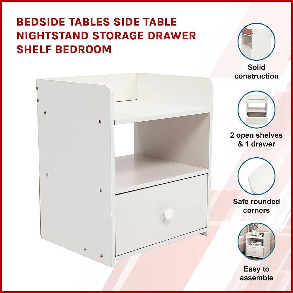 Bedside Table Drawer & Shelf