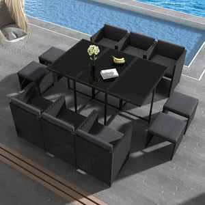 11 Piece Outdoor Setting