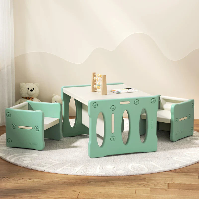 Cafe kid table and chair set shop