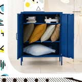 ArtissIn Buffet Sideboard Metal Cabinet - SWEETHEART Blue