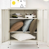 Artiss Buffet Sideboard Metal Cabinet - SWEETHEART White
