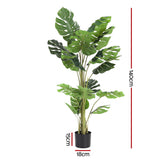 Artiss 140cm Artificial Monstera Tree Faux Trees Indoor Decor Artificial Plants Lifelike Plant 1.4M
