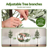 Artiss 180cm Artificial Olive Tree Faux Trees Indoor Decor Artificial Plants Lifelike Plant 1.8M
