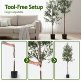 Artiss 180cm Artificial Olive Tree Faux Trees Indoor Decor Artificial Plants Lifelike Plant 1.8M