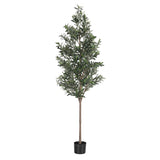 Artiss 210cm Artificial Olive Tree Faux Trees Indoor Decor Artificial Plants Lifelike Plant 2.1M