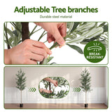 Artiss 210cm Artificial Olive Tree Faux Trees Indoor Decor Artificial Plants Lifelike Plant 2.1M