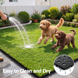 Prime Turf Artificial Grass Turf Tiles Interlocking Fake Grass Mat for Balcony Pet 9 Pack