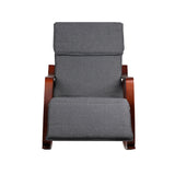 Rocking Armchair Contemporary Birch Plywood Grey