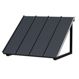 Instahut Window Door Awning Canopy 1mx1.2m Black Metal Frame