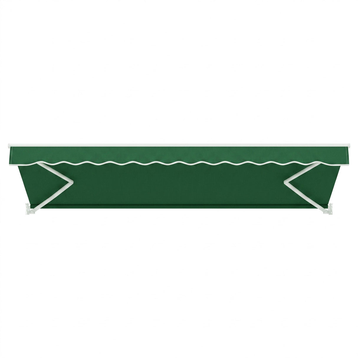 Instahut Retractable Folding Arm Awning Motorised Sunshade 5Mx3M Dark Green