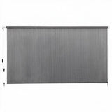 Instahut 3X2.5M HDPE Straight Drop Awning Outdoor Roller Blind Shade Screen Grey