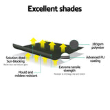 Instahut Motorised Pivot Arm Awning Window Sun Shade 1.5 X 2.1M Grey